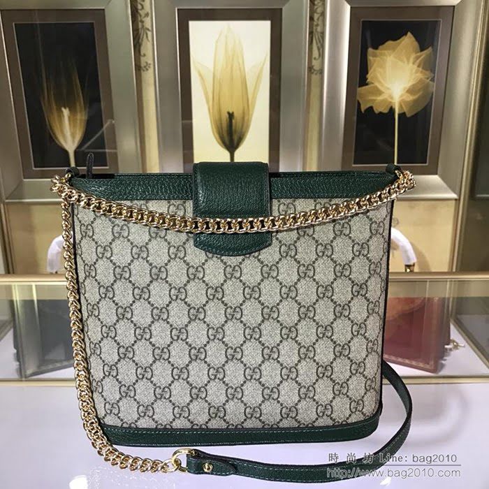 GUCCI古馳女包 新款 專櫃品質 499622 雙G印花 虎頭扣 酒神流浪包 鏈條單肩包  ydgq3440